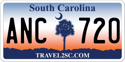 SC license plate ANC720