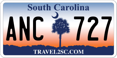 SC license plate ANC727