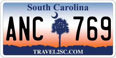 SC license plate ANC769