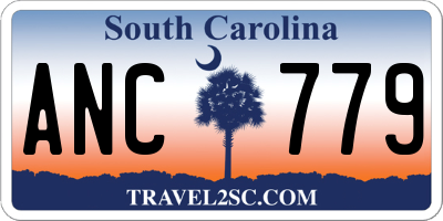SC license plate ANC779