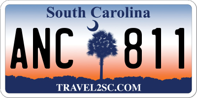 SC license plate ANC811