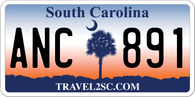 SC license plate ANC891