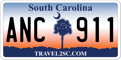 SC license plate ANC911