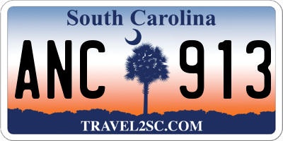 SC license plate ANC913