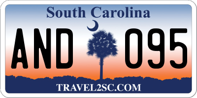 SC license plate AND095