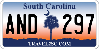 SC license plate AND297