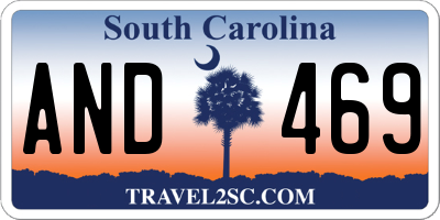 SC license plate AND469