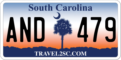 SC license plate AND479
