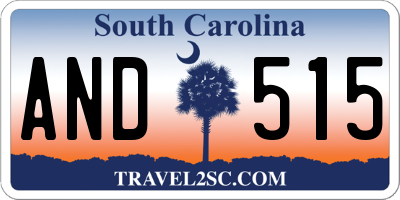 SC license plate AND515