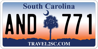 SC license plate AND771