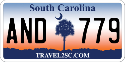 SC license plate AND779