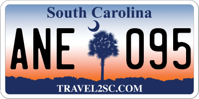 SC license plate ANE095