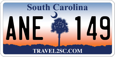 SC license plate ANE149
