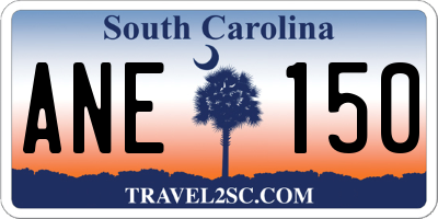 SC license plate ANE150