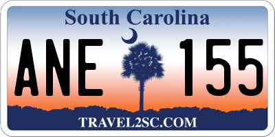 SC license plate ANE155