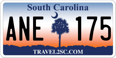 SC license plate ANE175