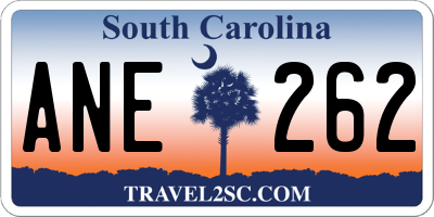 SC license plate ANE262