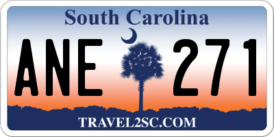 SC license plate ANE271