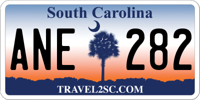 SC license plate ANE282