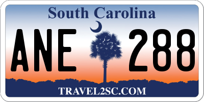 SC license plate ANE288