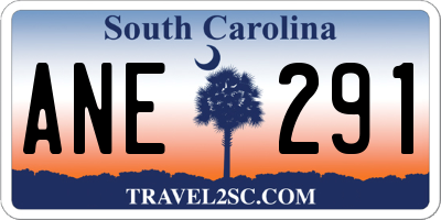 SC license plate ANE291