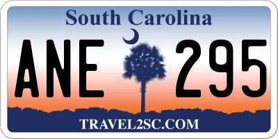 SC license plate ANE295