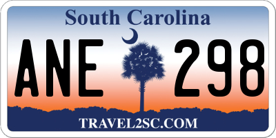 SC license plate ANE298