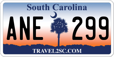 SC license plate ANE299