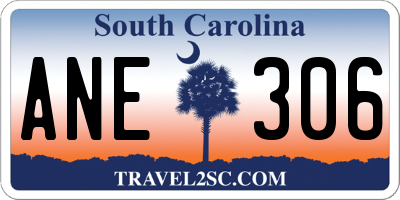 SC license plate ANE306