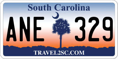 SC license plate ANE329