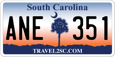 SC license plate ANE351