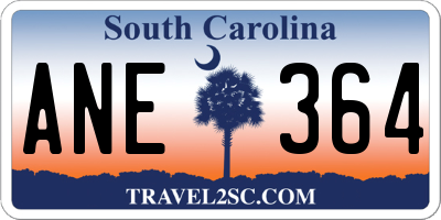 SC license plate ANE364