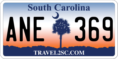 SC license plate ANE369