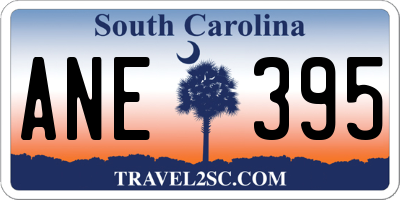 SC license plate ANE395