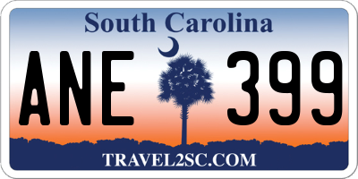SC license plate ANE399