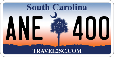 SC license plate ANE400