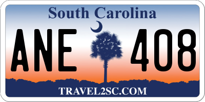 SC license plate ANE408
