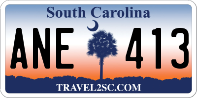 SC license plate ANE413