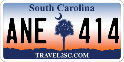 SC license plate ANE414