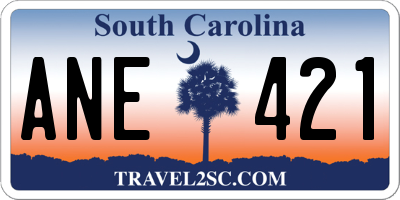 SC license plate ANE421