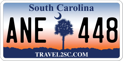 SC license plate ANE448