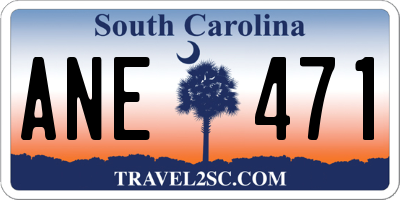 SC license plate ANE471