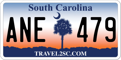 SC license plate ANE479