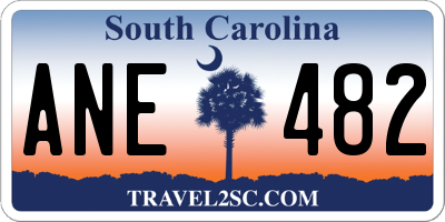 SC license plate ANE482