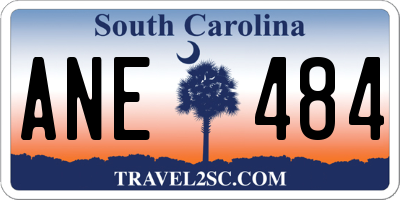 SC license plate ANE484