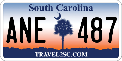 SC license plate ANE487