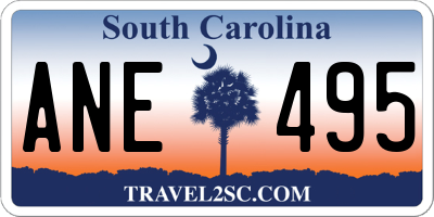 SC license plate ANE495