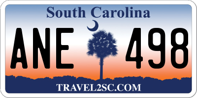 SC license plate ANE498