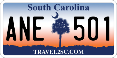 SC license plate ANE501