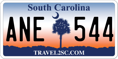 SC license plate ANE544